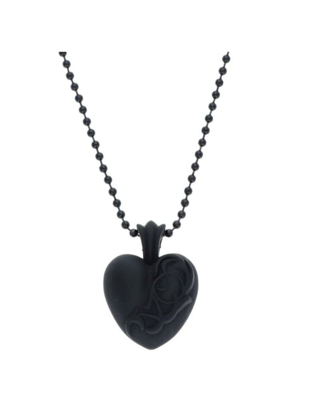 Chrome Hearts Rubber Heart Silicone Necklace